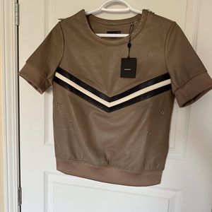 Rudsak leather shirt S